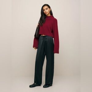 Reformation Petites Olina Silk Pant